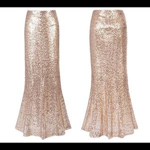 Sequin Maxi Skirt